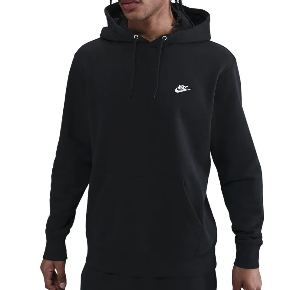 Nike Casaco FN3859-010 M CLUB BB PO HOODIE Preto Algodao -3-